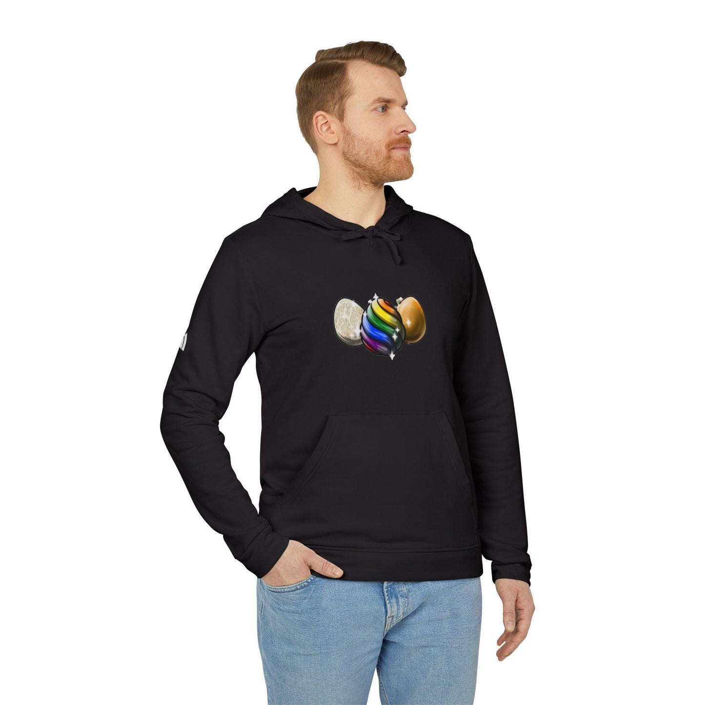 Adidas POX Fleece Hoodie, Trendy Design, Unisex Sweatshirt, Monkey Pox NFT Token Apparel, Unique Gift Idea